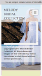 Mobile Screenshot of melodybridalcollection.com