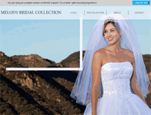 Tablet Screenshot of melodybridalcollection.com